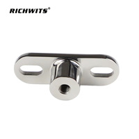 Base de support fixe à ressort à gaz avec polissage miroir, en acier inoxydable 304, siège de vérin M10, coussin hydraulique pour camping-car, à vendre
