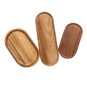HOT Sale Acacia Wooden Restaurants Cake Snack Steak Server <b>Plates</b> Sets,assiette En Bois - Product Image 6