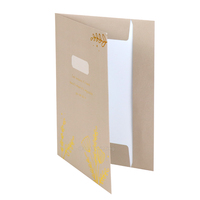 Personnalisez votre dossier de présentation en papier A4 avec impression d'illustrations et logo
