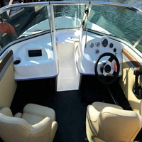 Bateau à moteur professionnel en aluminium de 5,5 m, 8 places, bateau de pêche récréatif, yacht de course sportif, vente en gros
