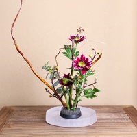 Kenzan Arrangement de fleurs aiguille en acier inoxydable Xiaoyuan Liuchifang japonais chinois Ware Base broche outil de Fixation
