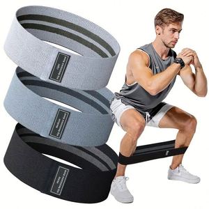 Hip Circle Squat Resistance Band for Yoga Fitness and Strength Training Elastic Knitted Loop for Men and Women - Product Image 1