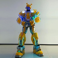 Tenue de danse néon pour adulte avec LED - Armure de samouraï portable, pour scène et spectacles d'anime