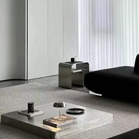 Table d'appoint moderne en métal sur mesure, table de chevet, mini table basse d'angle, mobilier de salon