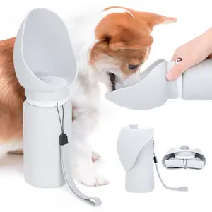 New Design portable dog travel water bottle foldable silicone dog drinking water bottle pet bottles wholesale