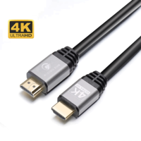 Nouveau câble Ethernet super fin 4K 18 Gbps avec connecteurs plaqués or et isolation en PVC - Pour téléviseurs HD, moniteurs, lecteurs DVD - En stock
