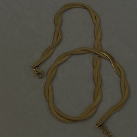 Bijoux minimaliste en acier inoxydable et or pour femmes, collier ras du cou, à chevrons, en plaqué or 18K, chaîne serpent torsadé,