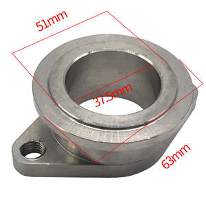 Edelstahl 38mm bis 44mm Vband MVS Waste gate auf <span class=keywords><strong>2</strong></span> Schrauben Flansch Verteiler Adapter Dichtung für Tial - Product Image 3