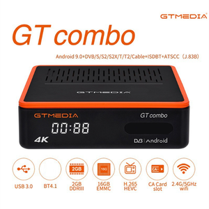 GTMEDIA GT COMBO <strong>Android</strong> 9.0 <strong>TV</strong> <strong>BOX</strong> + DVB-S/S2/S2X +T/T2/Cable/ISDBT ATSC Amlogic S905X3 <strong>4K</strong> 2.4G/5G Wifi BT4.1 GTCOMBO - Product Image 3