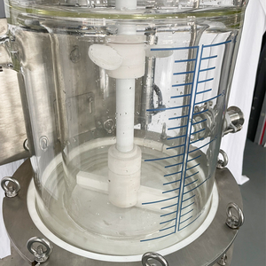 Baru 10L 20L 50L 100L 150L lapisan ganda kalsium kaca reaktor laboratorium peralatan penyaring kimia dengan reaktor berlapis - Product Image 5