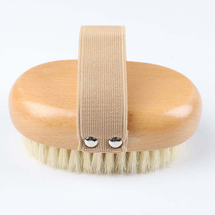 wood color 11.5x7.5 bristal hair brush