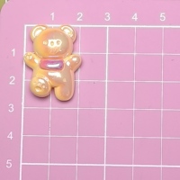 Nouveaux cabochons en résine à dos plat, motifs lapin et ours, avec nœud papillon, plaqués AB, style dessin animé, pour loisirs créatifs, scrapbooking, décoration de coques de téléphone et DIY