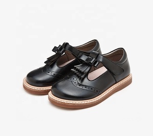 Primavera Autunno Nuovi Bambini Delle Ragazze Alla Moda <span class=keywords><strong>Scarpe</strong></span> In Pelle Nappa Uniforme Bambini Pattini di Vestito - Product Image 2