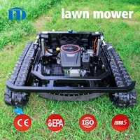 Tondeuse robot télécommandée 800 mm homologuée CE EPA, tondeuse hybride essence-électrique à chenilles, tondeuse robuste à chenilles pour terrains en pente
