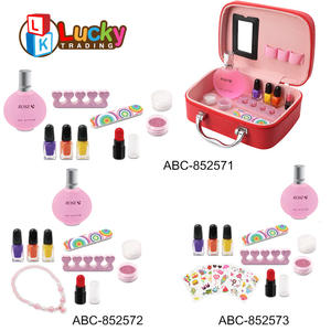 Kit de maquillage Lucky Toys, parfum, rouge à lèvres, vernis à ongles écologique à retirer, kit de pinceaux de maquillage DIY, crayon à sourcils, collier, tatouage - Product Image 2