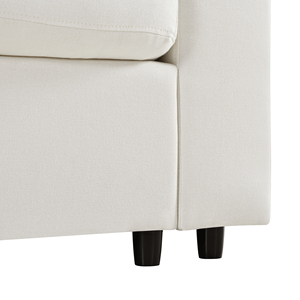 أريكة كبيرة على شكل حرف L قابلة للتحويل إلى سرير مع مقعدين متحركين، مصنوعة من قماش الشنيل بتصميم وحدات لغرفة المعيشة أو المسرح المنزلي - Product Image 4