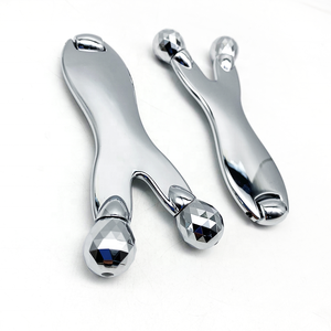 Nuevo Metal Aleación de zinc Multifuncional <span class=keywords><strong>GuaSha</strong></span> Rodillo facial Acupuntura Cuello Masajeador de ojos y dispositivo de raspado de nariz - Product Image 2