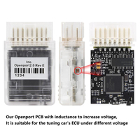 Conector OBD automotriz OBD 22,0 J2534 ECU flash chip interfaz de ajuste Openport 2,0 software completo Ecuflash OBD adaptador