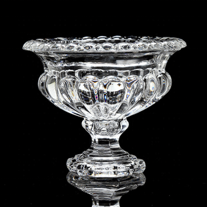 ガラスの花瓶、透明なクリスタルガラスのフルーツプレートキャンディートレイ、結婚式のイベントテーブルの装飾のセンターピース - Product Image 3