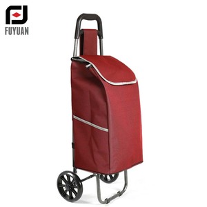 Carrito de supermercado Oxford ligero al por mayor, carro de ruedas plegable con cubierta de asa para compras en mercados de Centros Comerciales - Product Image 5