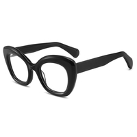 Lunette yeux de chat en acétate épais pour femmes, paire tendance, montures optiques de qualité supérieure, nouveauté 2019