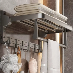 Thiết kế hiện đại chất lượng cao nhôm dày treo tường phòng tắm điện thoại kệ & giấy vệ sinh chủ phụ kiện - Product Image 4