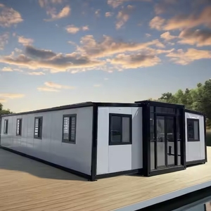 บ้านคอนเทนเนอร์แบบขยายได้40ft หรูจากอเมริการาคาถูกบนล้อทำจากแผงแซนวิชสำหรับใช้งานในโรงแรม - Product Image 1