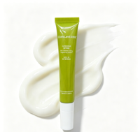 20g Groene PE Oogcrème Tube met Lepeltje, Aangepaste Logo, Lege Verpakking voor Verhelderende Oogcrème, OEM Skincare Tube Leverancier Fabriek