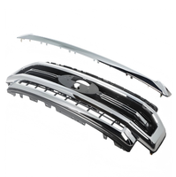 Grille robuste et durable, neuve, adaptée aux Ford F250 F350 2020-2022 Lariat Super Duty, pare-chocs avant en maille, chromée