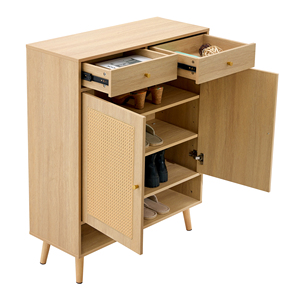 Modern MDF Wooden <strong>Shoe</strong> Cabinet With Sliding Door Simple Home Furniture For Small Apartments <strong>Shoe</strong> Storage <strong>Rack</strong> For Living Room - Product Image 3