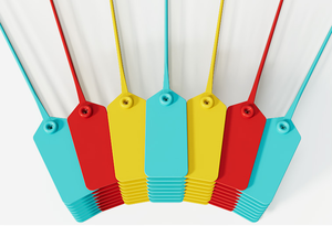 Étiquettes en plastique pour accrocher inscriptible avec sangle d'étanchéité Attache de câble d'expédition Étiquettes en plastique Étiquette pour clés Bagages Logistique Vente au détail - Product Image 2