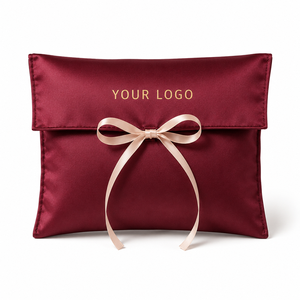 Elegante Sacchetto Antipolvere in Raso Riutilizzabile e Resistente con Nastro per Scatole Rigide Premium, Sacchetto di Carta Personalizzato con Logo - Product Image 1