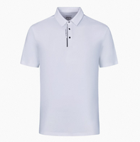 Personnalisé 95% Polyester 5% Spandex Ras Du Cou T-Shirt Motif Solide Sérigraphie Poly Tissu Filé Tricoté