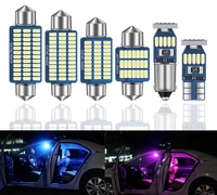 Festoon D6 2018 SMD LED 5W 6000K Accessoire d'éclairage intérieur de voiture, économe en énergie, longue durée de vie, pour l'éclairage intérieur automobile