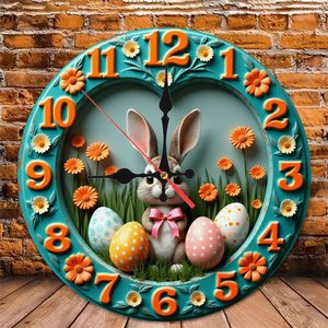 Round Wooden Wall <b>Clock</b> 25cm Natural Wood Color Quiet Design For Home <b>Bedroom</b> Study Room - Product Image 4