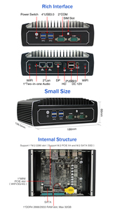 Contrôleur d'automatisation embarqué <span class=keywords><strong>Intel</strong></span> I3 <span class=keywords><strong>10110U</strong></span> L2-I210 2 COM RS232/485 GPIO 2 <span class=keywords><strong>Intel</strong></span> GbE LAN TPM 2.0 RAID Watchdog 4K DP - Product Image 2