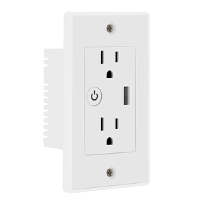 <span class=keywords><strong>SMATRUL</strong></span> Tuya <span class=keywords><strong>Wifi</strong></span> Inteligente 16A Soquete Nós Carregador de Tomada USB Timing Smart Life App Parede Elétrica para o Google Home Alexa - Product Image 1