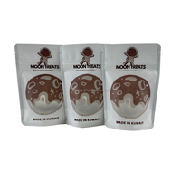 Sac vertical en feuille d'aluminium de qualité alimentaire avec logo personnalisé emballage avec fermeture éclair en plastique translucide pour thé, gelée, bonbons, sac de forme spéciale