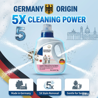 Détergent à lessive liquide importé d'Allemagne, à base de matières premières, avec technologie brevetée Black Tech pour personnes âgées, élimination des odeurs et de l'ammoniac, nettoyage en profondeur