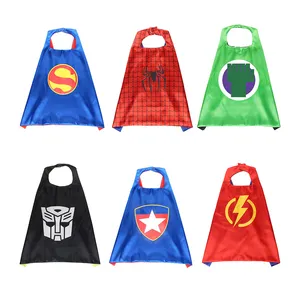 Cm208 Tùy Chỉnh Trẻ Em Cosplay Siêu Anh Hùng Spider Cape Trẻ Em Halloween Bên Trang Phục Phim Hoạt Hình Cape Áo Choàng