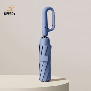 Paraguas Plegable Invertido de 10 Varillas con Mango de Mosquetón, Resistente al Viento, de 42 Pulgadas, Portátil, con Protección UV - Product Image 4