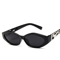 Lucky — lunettes de soleil ovales pour femmes, rectangulaires, petits verres, bas de teinte, tendance, yeux de chat, nouveau Style, MN1170