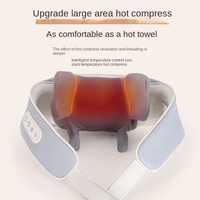 Elektrischer Intelligenter Shiatsu-Knetmassagegerät für Nacken und Rücken 3D 6D Vibration Heizung USB-Aufladbar Körperentspanner