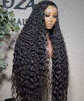 Perruque en cheveux humains bouclés de 10 à 40 pouces, coupe pixie, sans colle, avec dentelle HD complète, pour femmes noires, style afro crépu bouclé