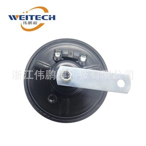 Klaxon Weitech noir mat 12V DC pour moto et véhicule électrique, placement avant - Product Image 2