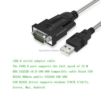 USB a RS232 cable serie conector macho Industrial FTDI chipset DB9 pin 9-PIN conector COM conector macho 1,8 m