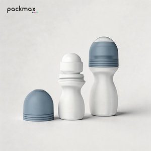 Custom 50ml PP Roll-On <b>Bottle</b>-Liquid Applicator for Body Lotion & Eye Essential <b>Oil</b>-Empty Refillable Cosmetic Packaging - Product Image 1