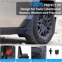 Garde-boue en plastique personnalisés pour Tesla Cybertruck 2024 ; Extensions d'ailes Cyberpick-Up - Accessoires automobiles de rechange