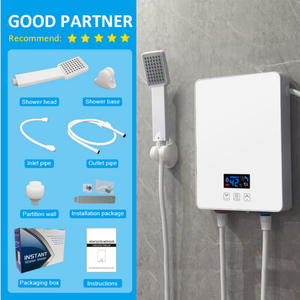 เครื่องทำน้ำอุ่นไฟฟ้าแบบทันที 220-240V 3000-6000W ให้ความร้อนเร็ว ควบคุมด้วยระบบสัมผัส ติดผนัง IPX4 สำหรับโรงแรม โรงเรียน และครัวเรือน - Product Image 6