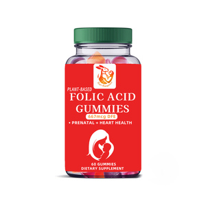 Ácido Fólico al por Mayor de Fábrica con Carbohidratos Totales, Esencial para el Desarrollo del Bebé y Suplementos Dietéticos para Mamá en Gomitas - Product Image 1